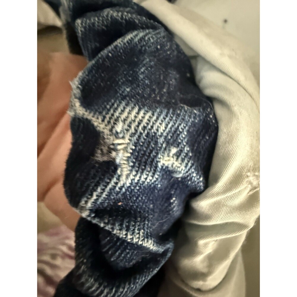 Guess Georges Marciano Vintage 1980s Unisex Denim Bomber Jacket XL Marty McFly - Picture 11 of 16